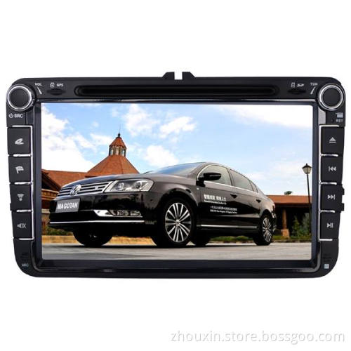 (VW MAGOTAN SKODA) 8" car DVD GPS player for VW series, with TV,radio, bluetooth, 3G WCDMA